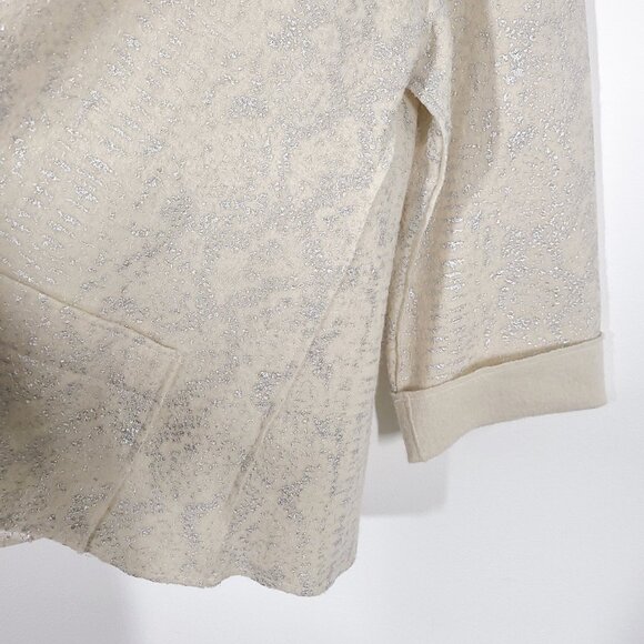 Chico's Wool Open Front Cardigan Sweater - Picture 8 of 12